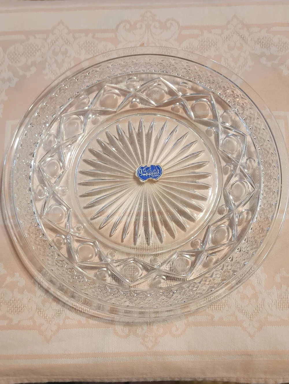 Imperial Glass-Ohio Cape Cod Clear Salad Plates